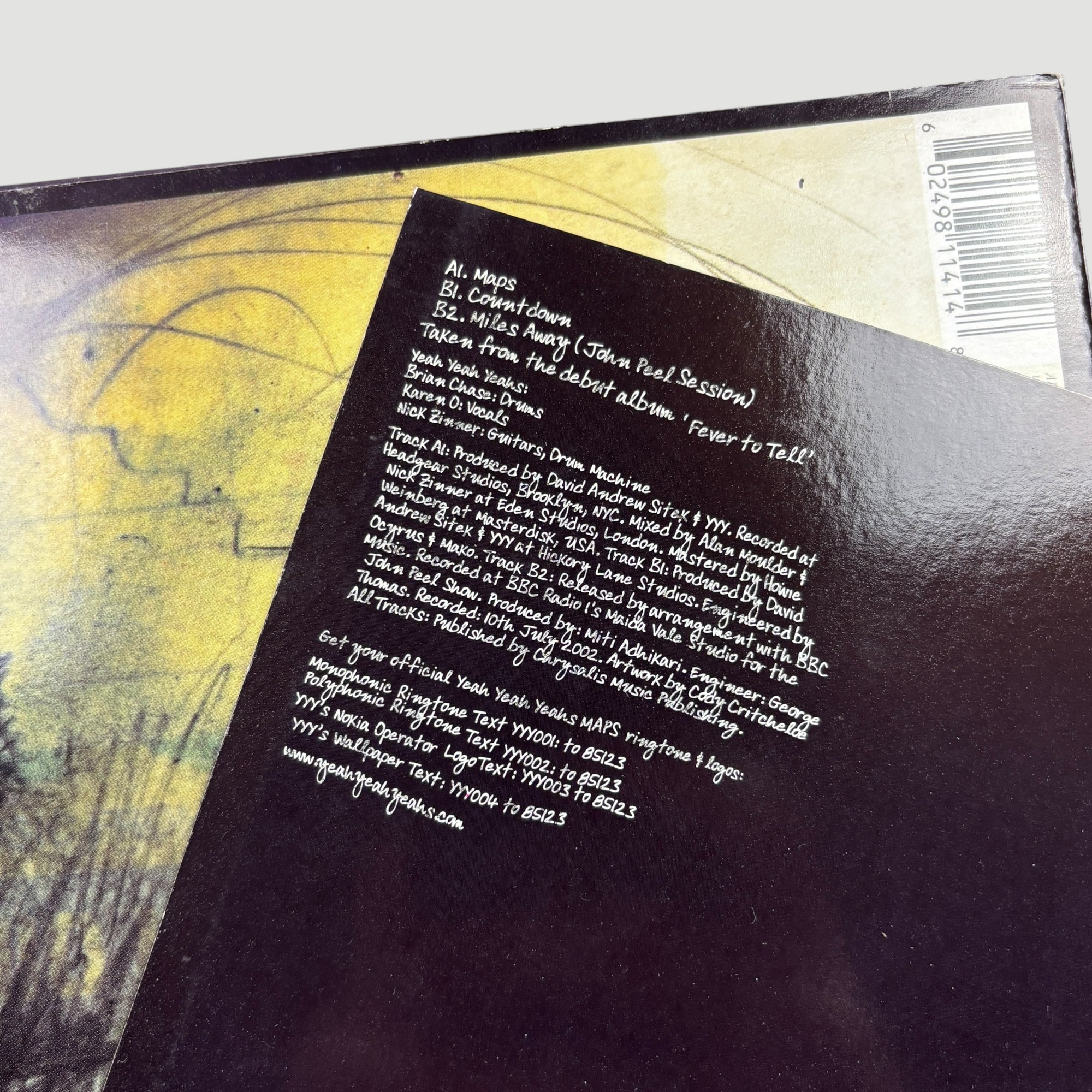 2003 Yeah Yeah Yeahs Maps 7" UK Single