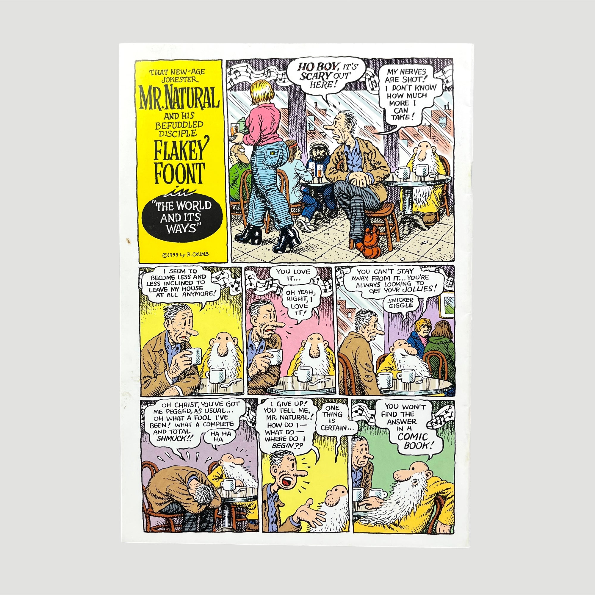 1999 R Crumb Mystic Funnies Comic No.2