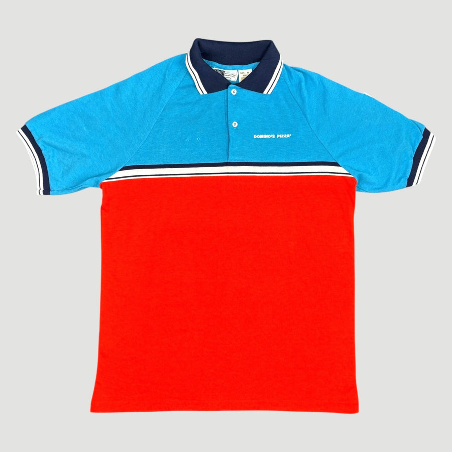 80's Domino’s Staff Polo Shirt (Navy Collar)