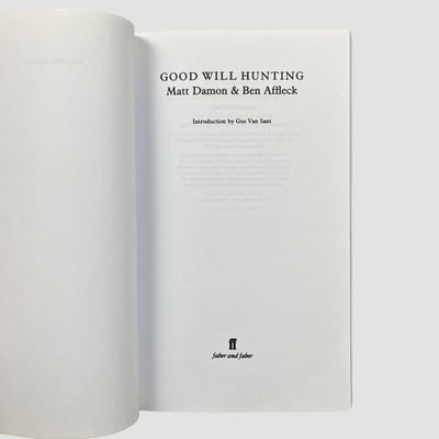 1998 Good Will Hunting Faber Screenplay