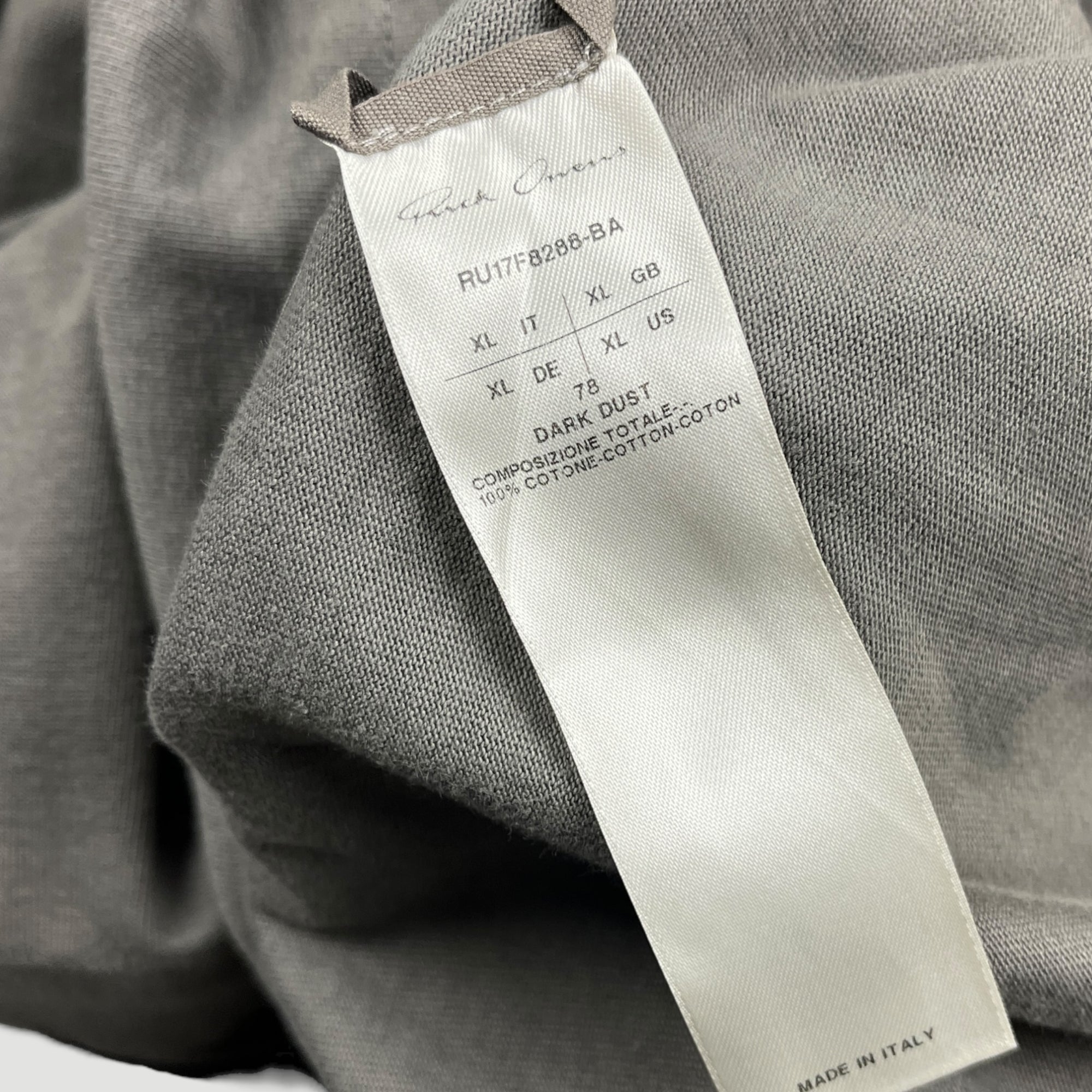 2017 Rick Owens Long Zip Hoodie