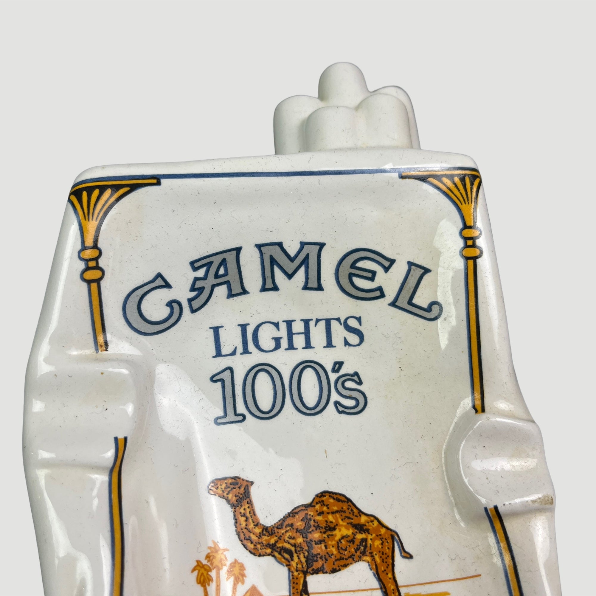 90's Camel Ceramic Large Crumpled Ashtray