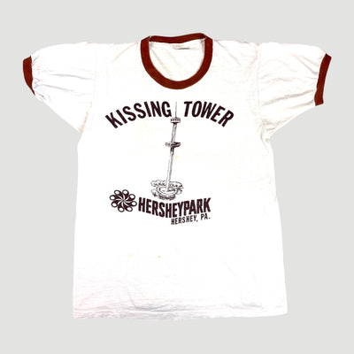 1980s Hershey Park kissing tower ringer t-shirt