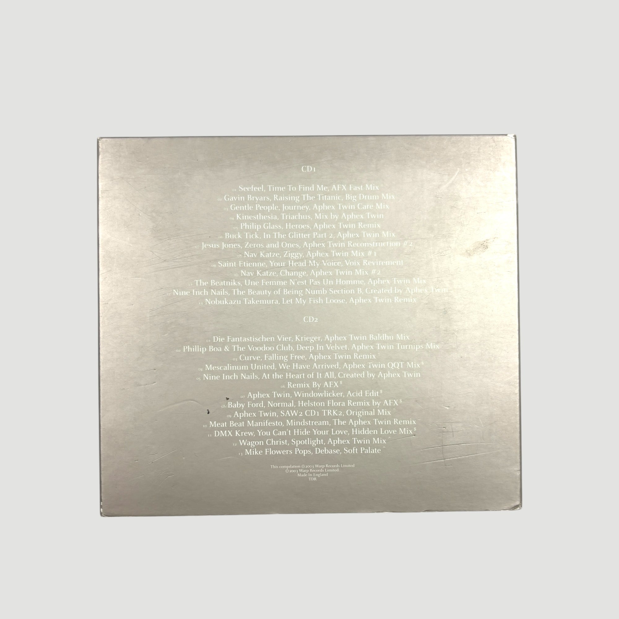 2003 Aphex Twin 26 Mixes for Cash UK Promo CD