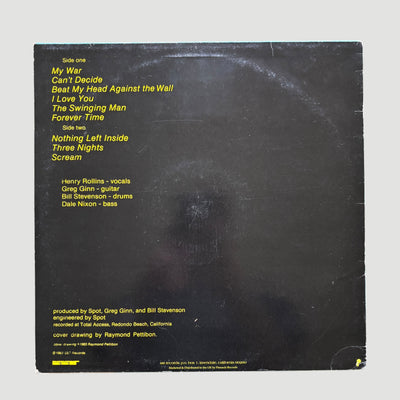 1984 Black Flag My War UK 1st Press LP