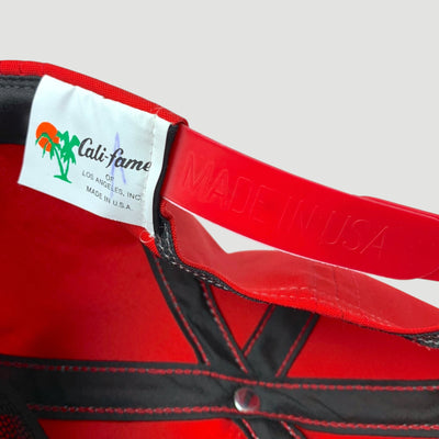 Late 80's Apple Logo Red Strapback Cap