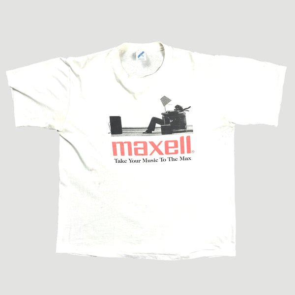 トップス maxell TAKE YOUR MUSIC TO THE MAX. Tee Unified Goods