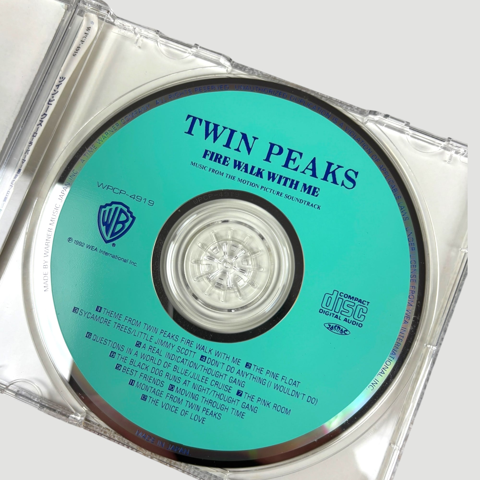 1992 Twin Peaks Fire Walk With Me Japanese OST CD
