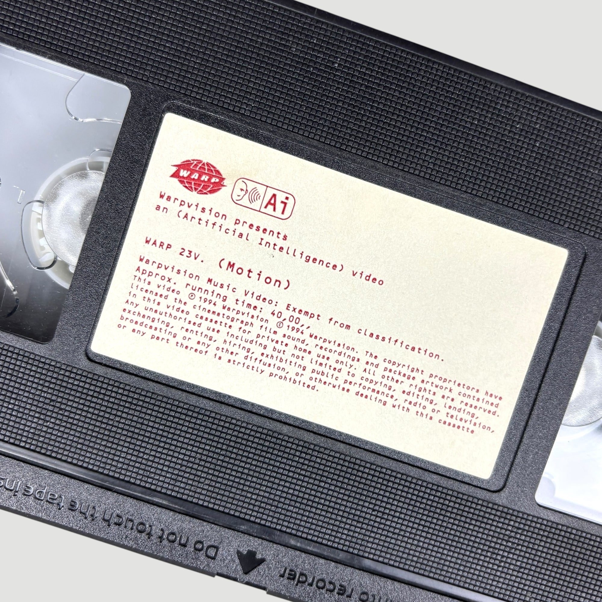 1994 Warp Vision Artificial Intelligence II (Motion) UK VHS