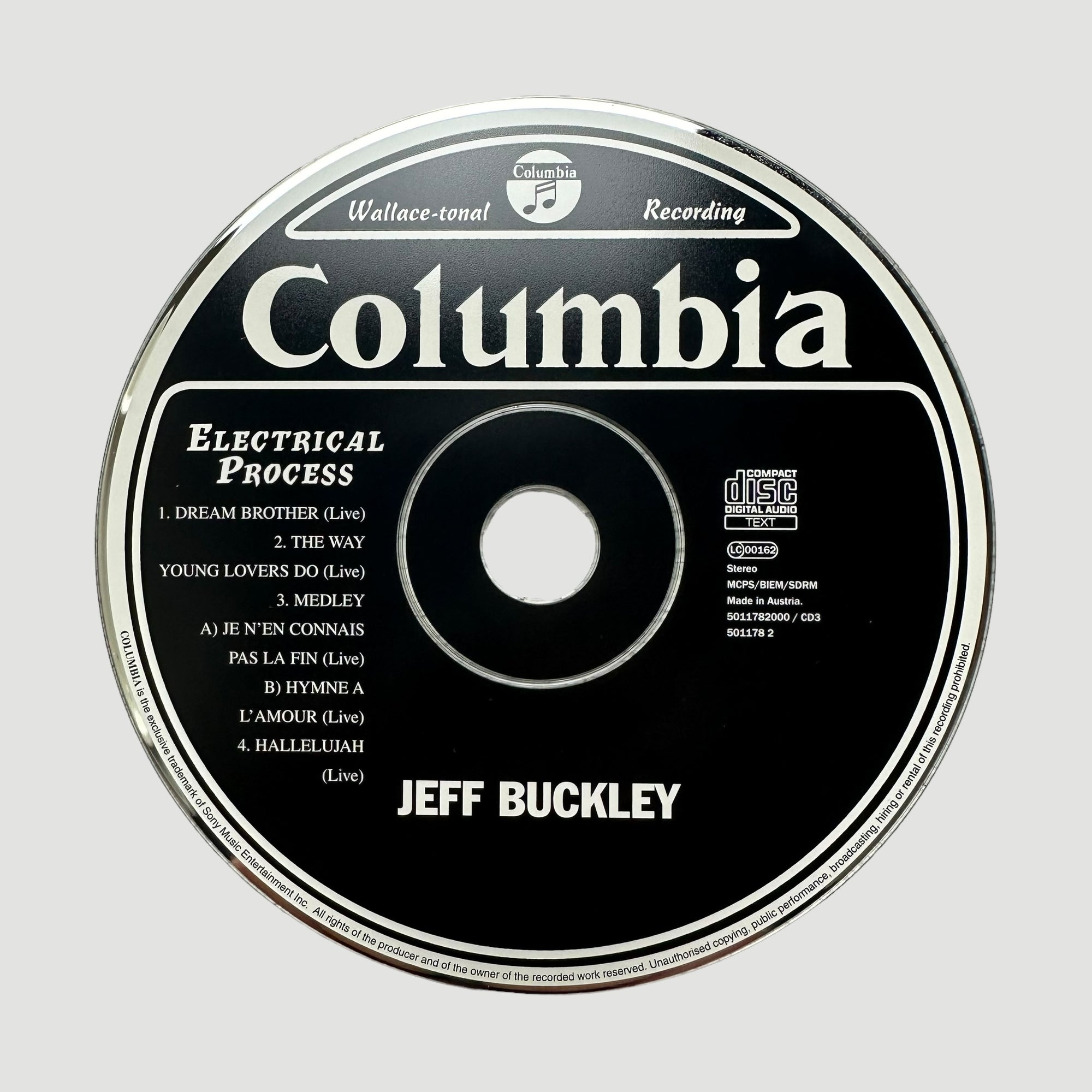 2002 Jeff Buckley Grace EP's 5 CD UK Boxset