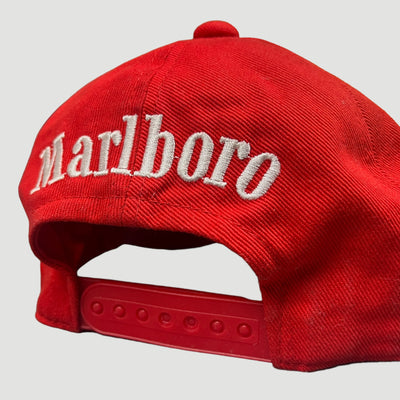 80's Marlboro Red Racing Snapback Cap