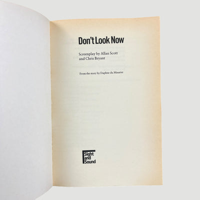 1997 Sight & Sound Don't Look Now Screenplay
