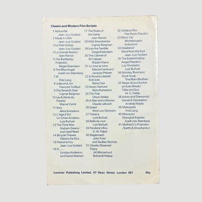 1972 The Seventh Seal Ingmar Bergman Film Script