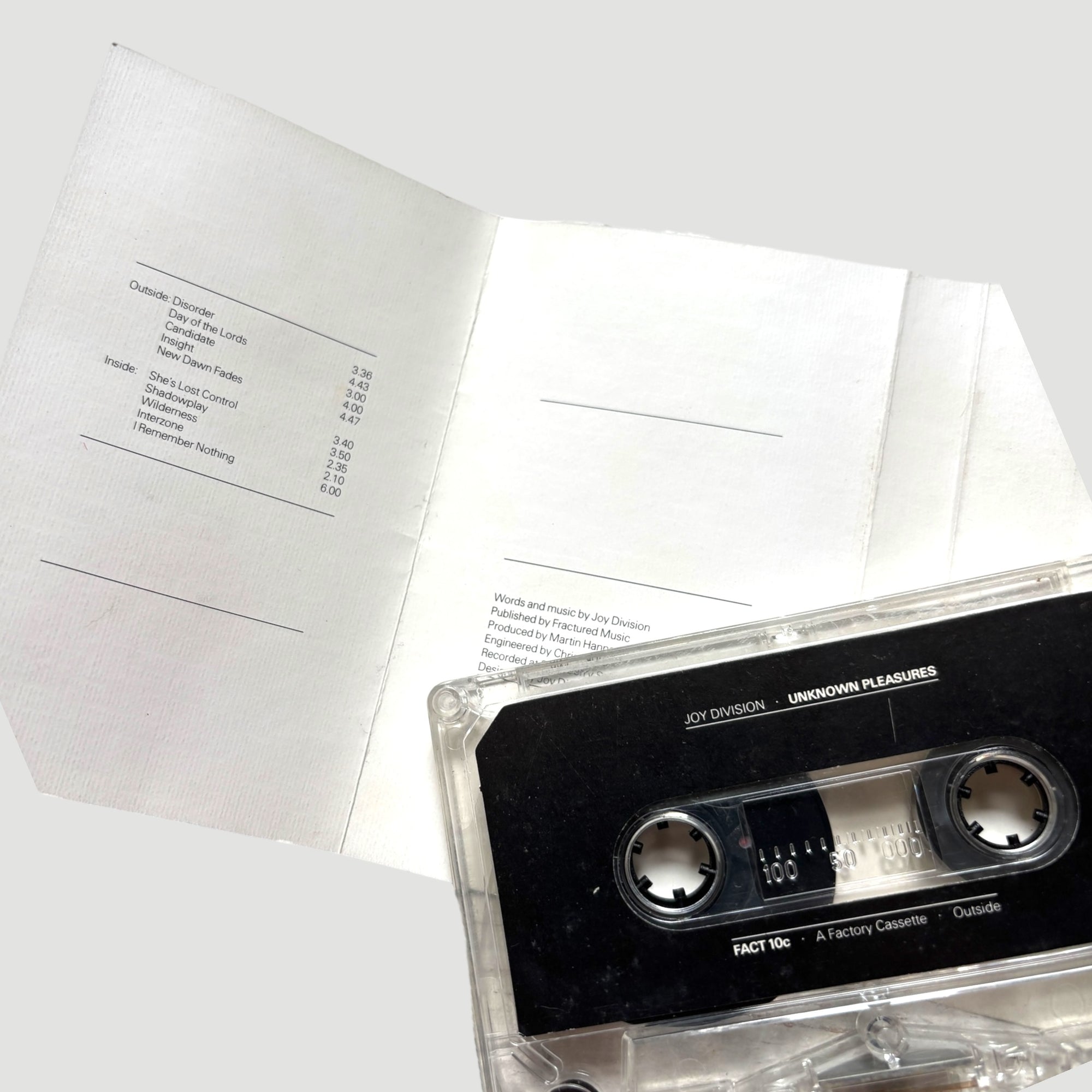 1985 Joy Division Unknown Pleasures UK Cassette