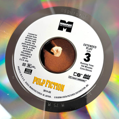 1994 Pulp Fiction UK Gatefold 2 Laserdisc Set