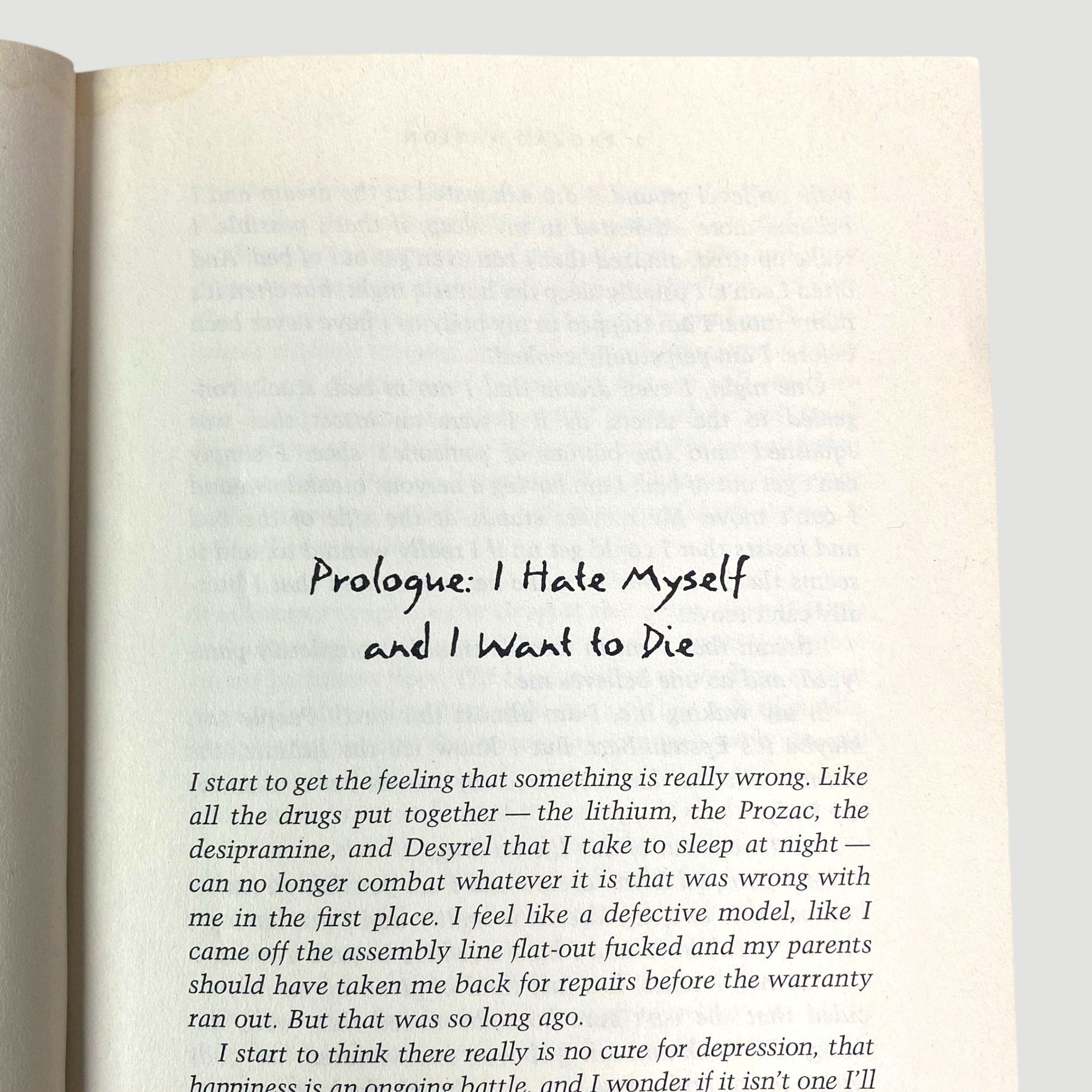 1994 Elizabeth Wurtzel Prozac Nation US 1st Edition Hardback