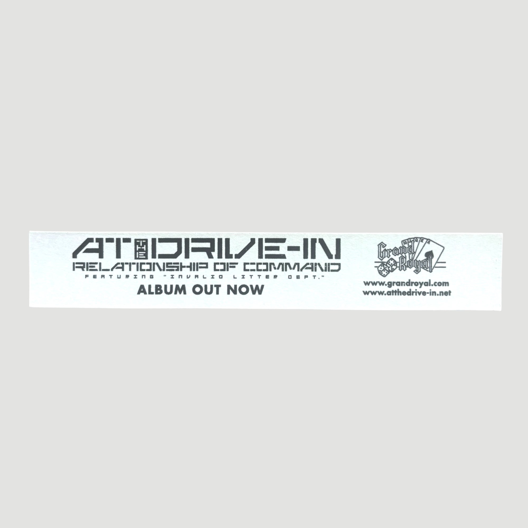 2000 At The Drive-In Relationship of Command US Promo Sticker (2)