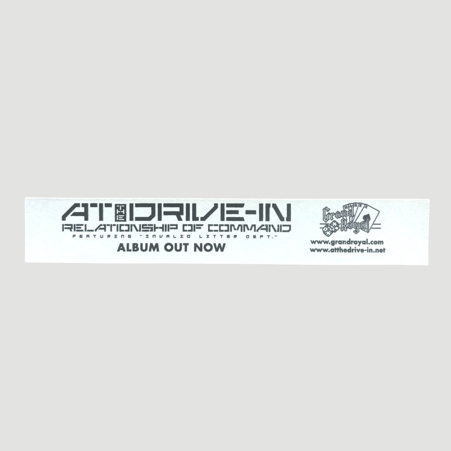 2000 At The Drive-In Relationship of Command US Promo Sticker (2)