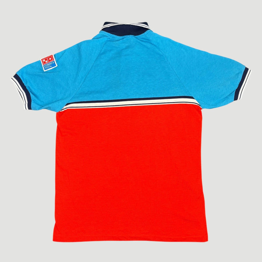 80's Domino’s Staff Polo Shirt (Navy Collar)