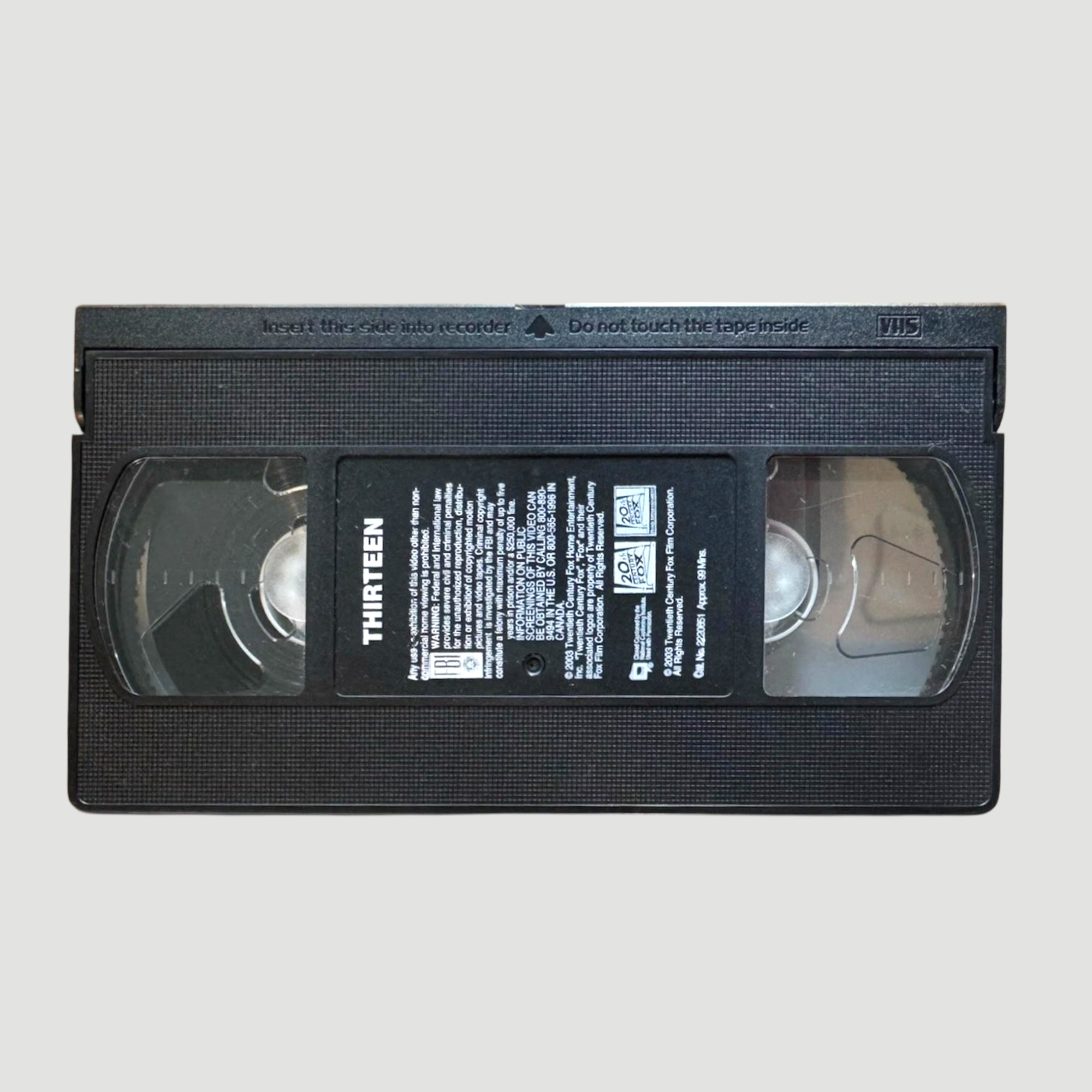 2003 Thirteen US VHS