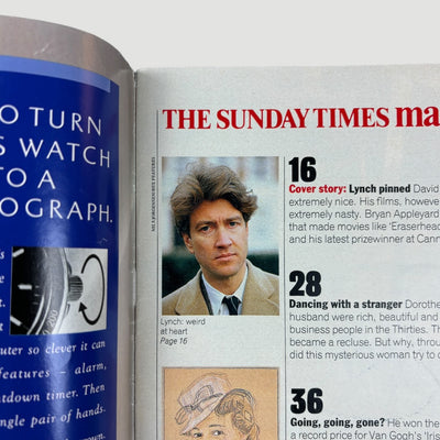 1990 The Sunday Time Magazine David Lynch Issue