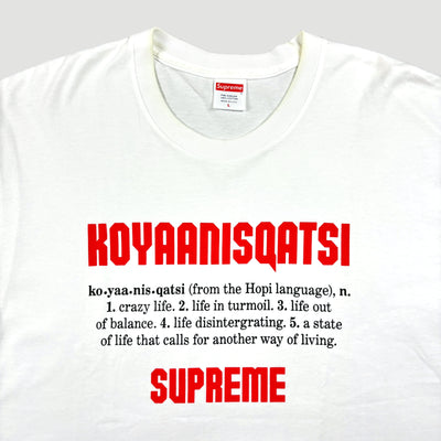 2020 Koyaanisqatsi x Supreme White T-Shirt