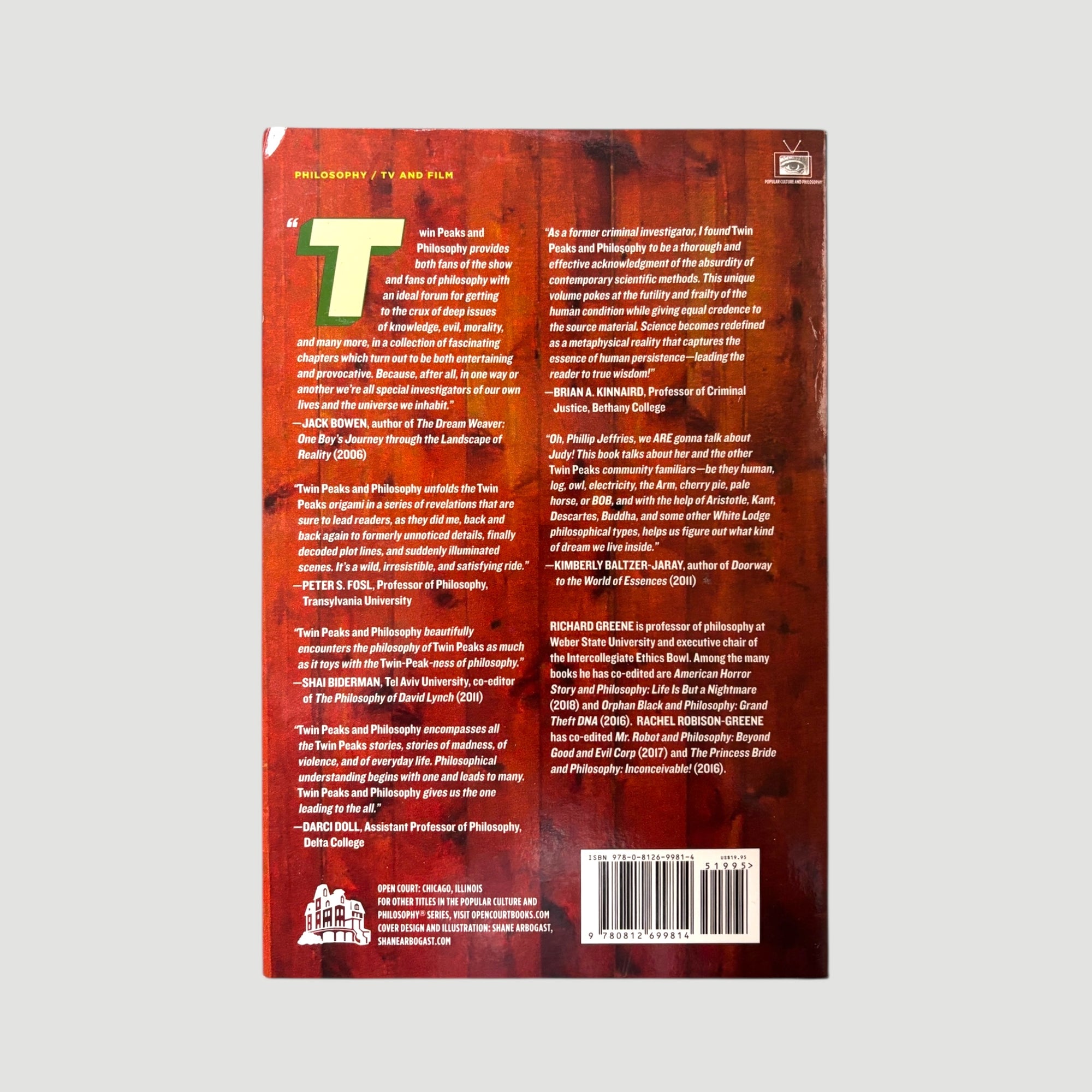 2018 Twin Peaks & Philosophy: That's Damn Fine Philosophy