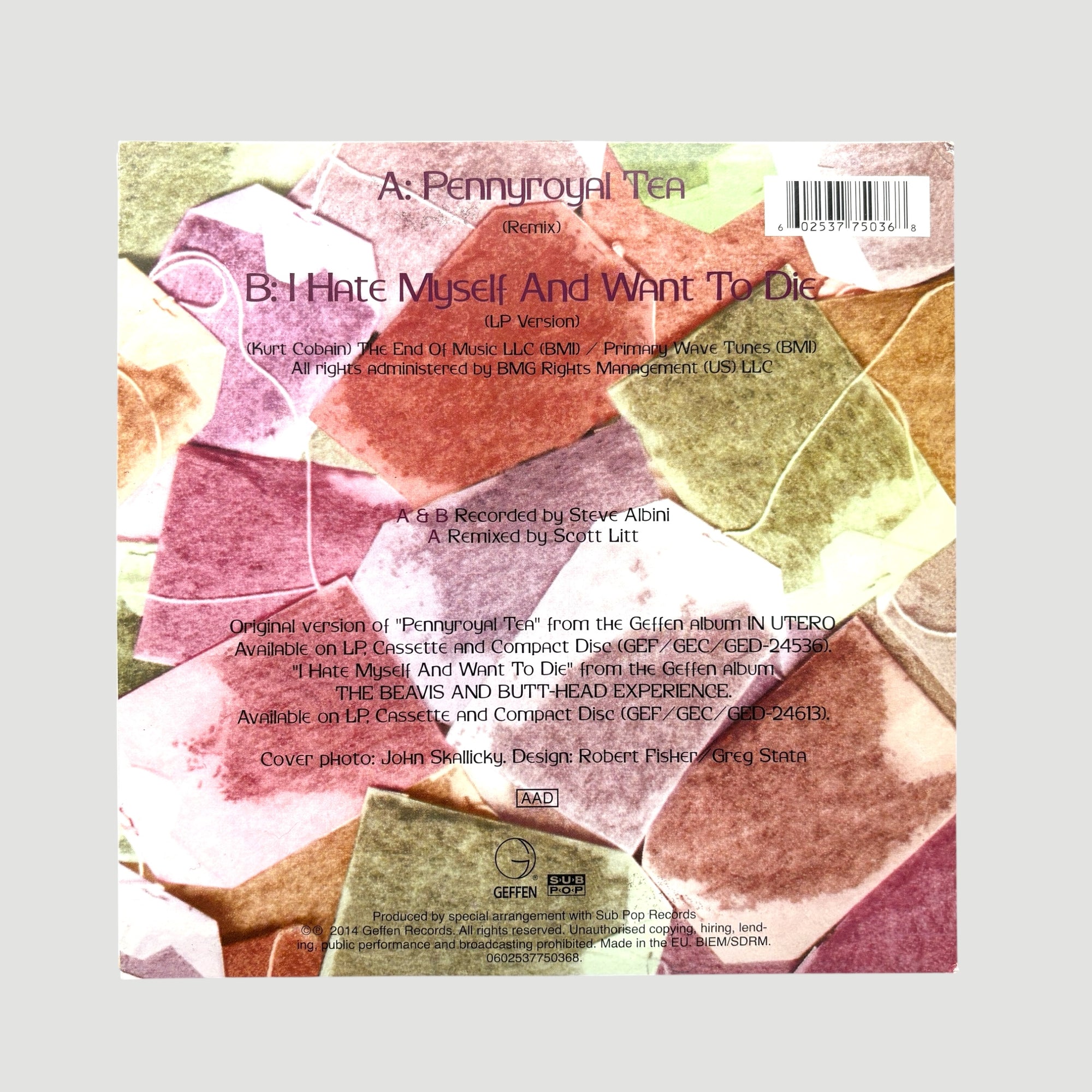 2014 Nirvana Pennyroyal Tea 7" Single