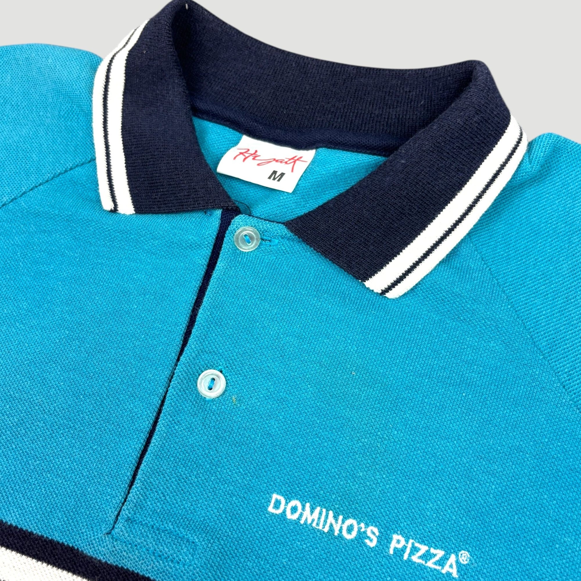 80's Domino’s Staff Polo Shirt (Navy Collar)