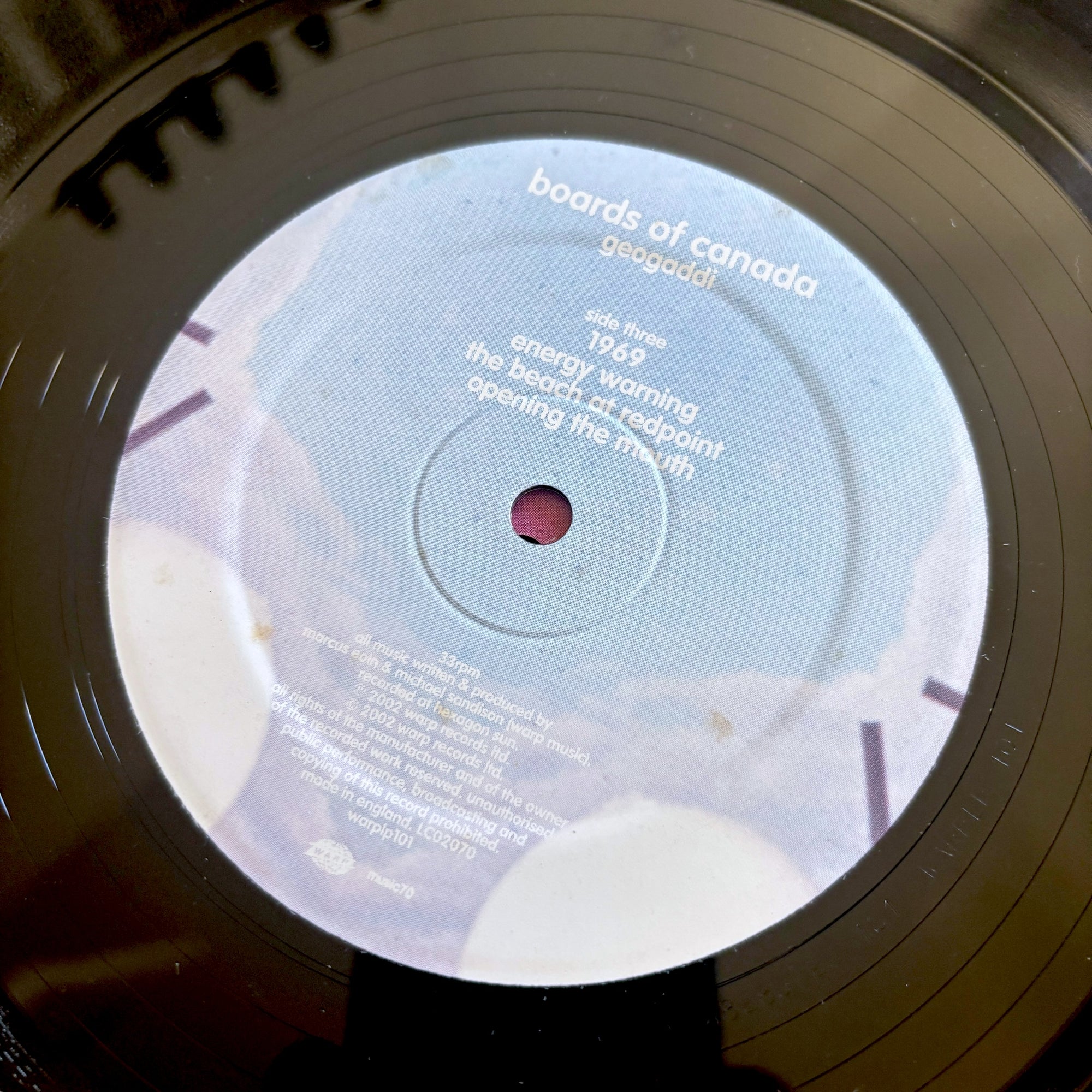 2002 Boards of Canada Geogaddi UK 1st Press Etched 3LP