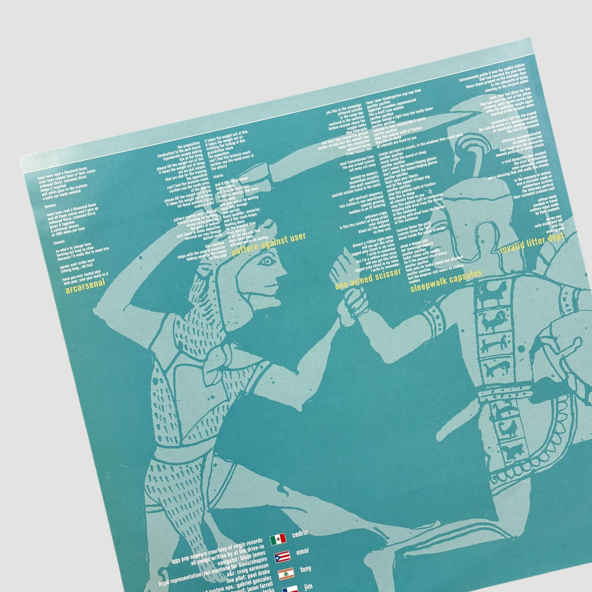 2000 At the Drive-In Relationship of Command US 1st Press Vinyl