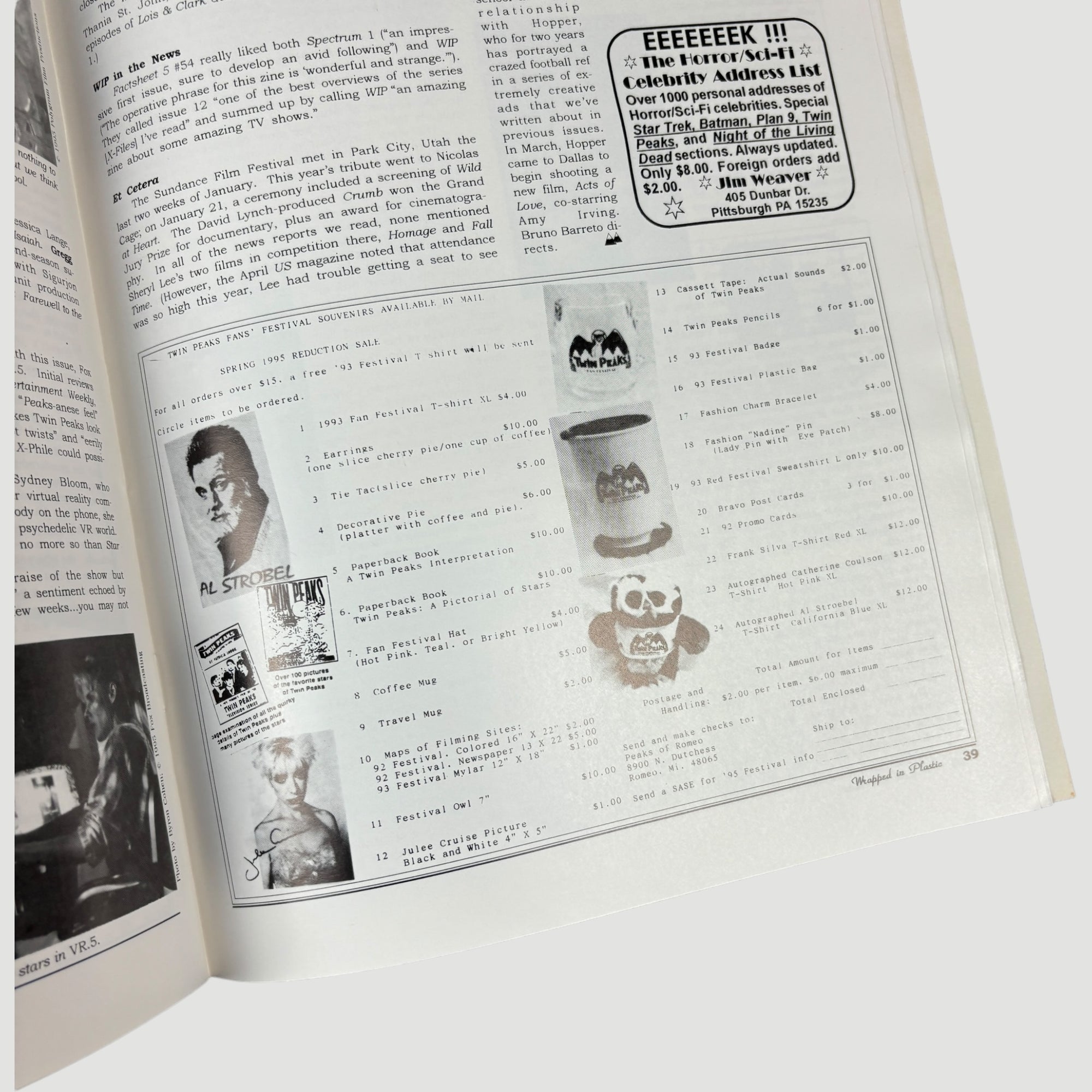 1991 Twin Peaks: Wrapped in Plastic Issue #16