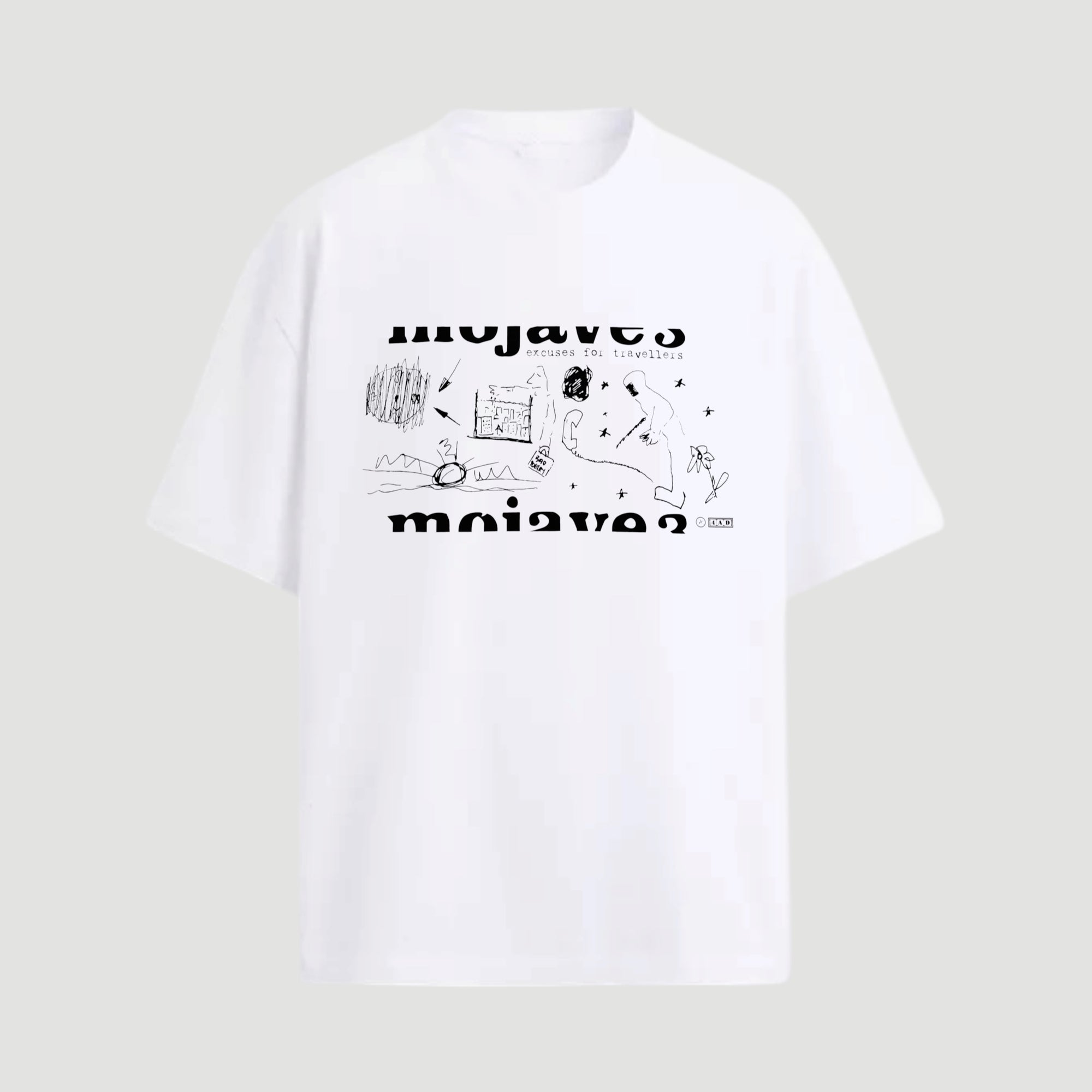 Mojave 3 x UG Excuses for Travellers White T-Shirt