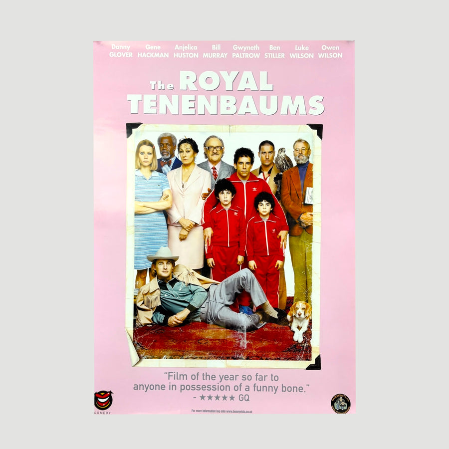 2001 The Royal Tenenbaums UK Store Poster