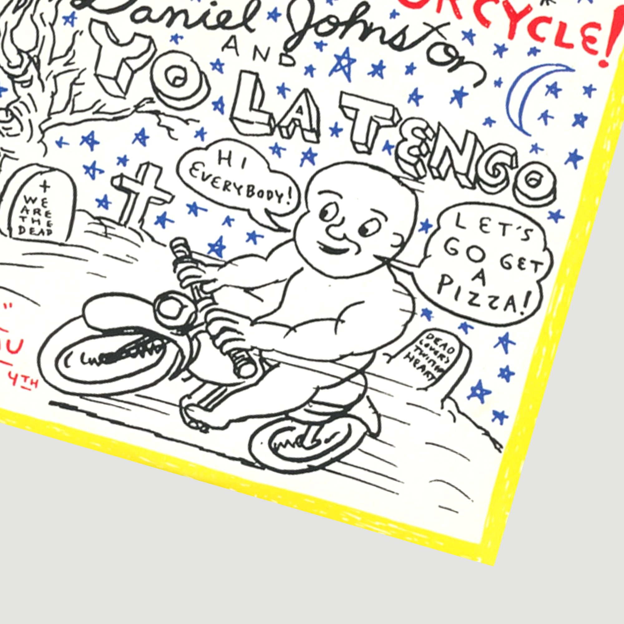 1990 Daniel Johnston and Yo La Tengo Speeding Motorcycle US Yellow 7"