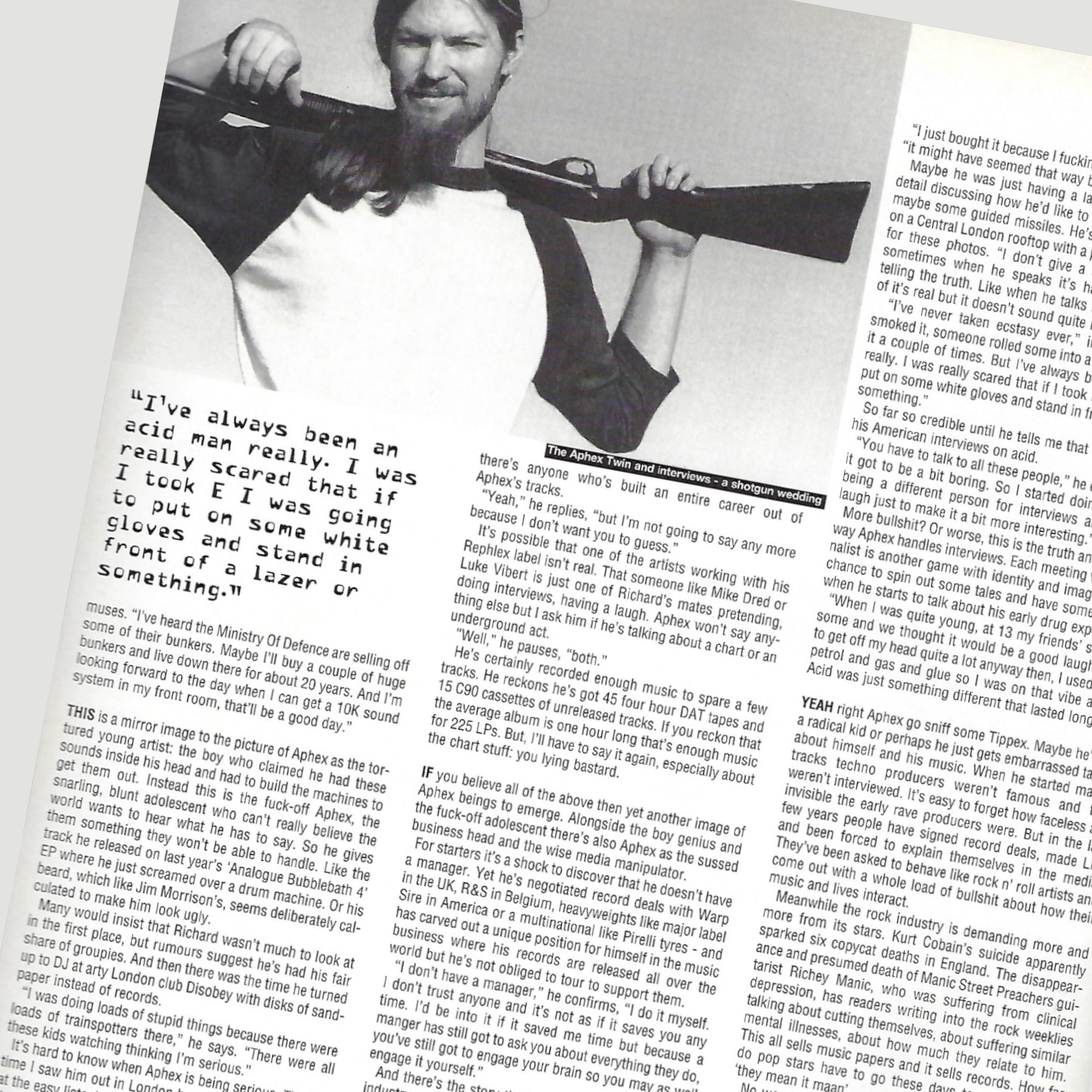 1995 Mixmag Aphex Twin Cover Issue