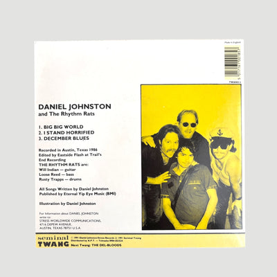 1991 Daniel Johnston & The Rhythm Rats Big Big World UK 7"