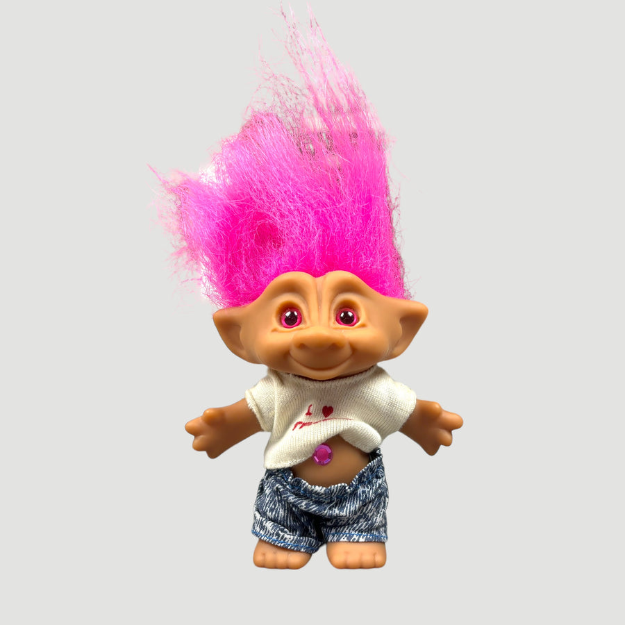 Early 90's Troll 'I Love Trolls' Figure