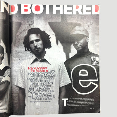 1996 Spin Magazine Rage Against the Machine Cover Issue