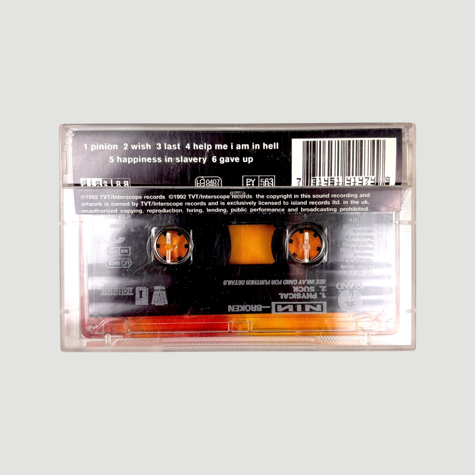 1992 Nine Inch Nails Broken UK Cassette EP