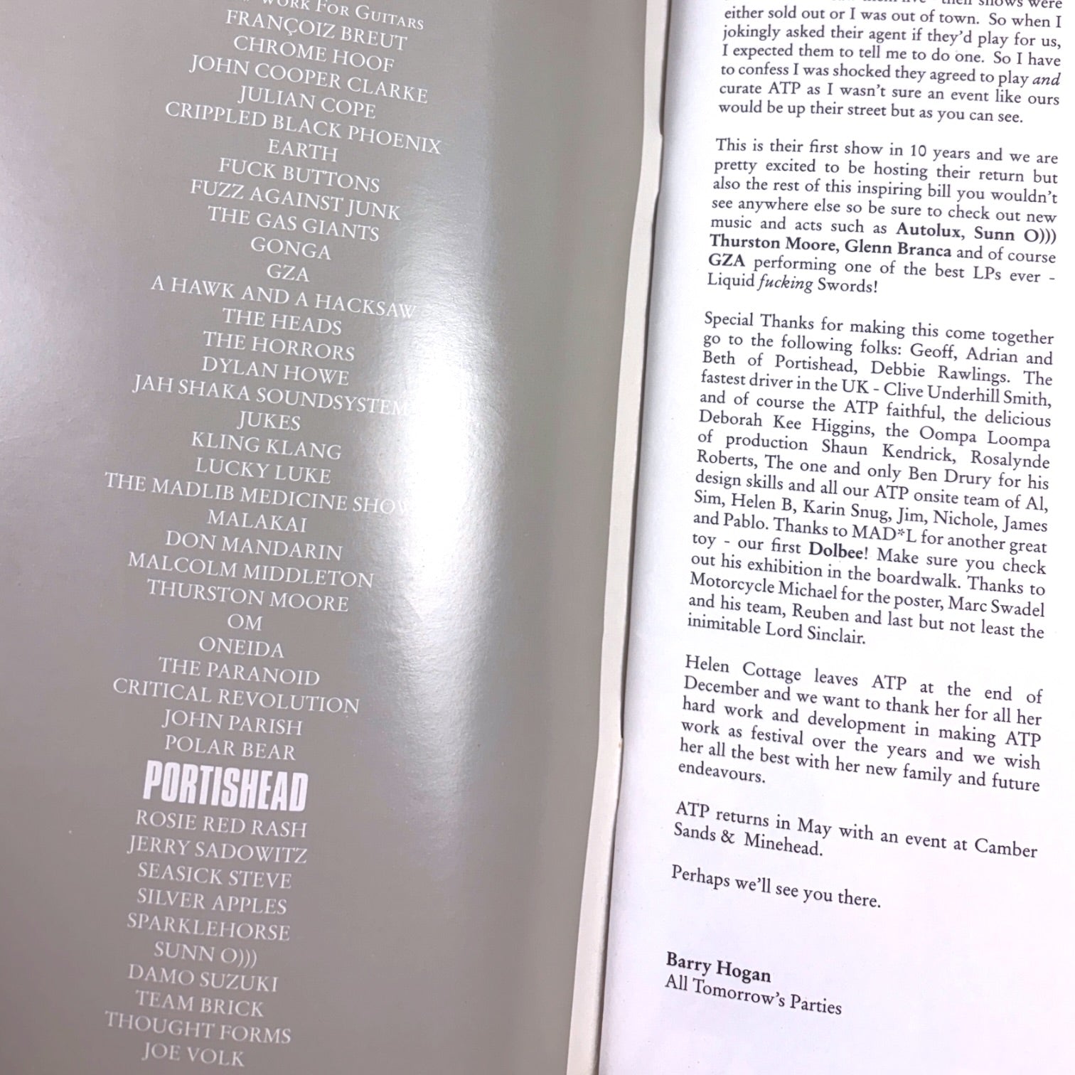 2007 ATP Portishead Programme