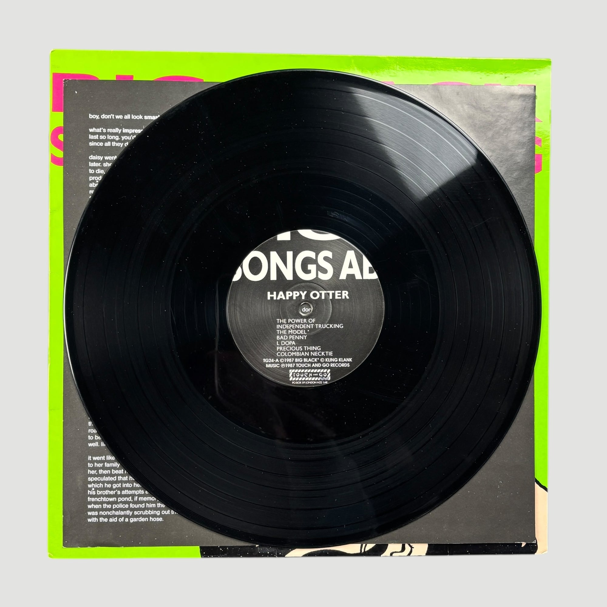 1987 Big Black Songs about F**king UK 1st Press LP