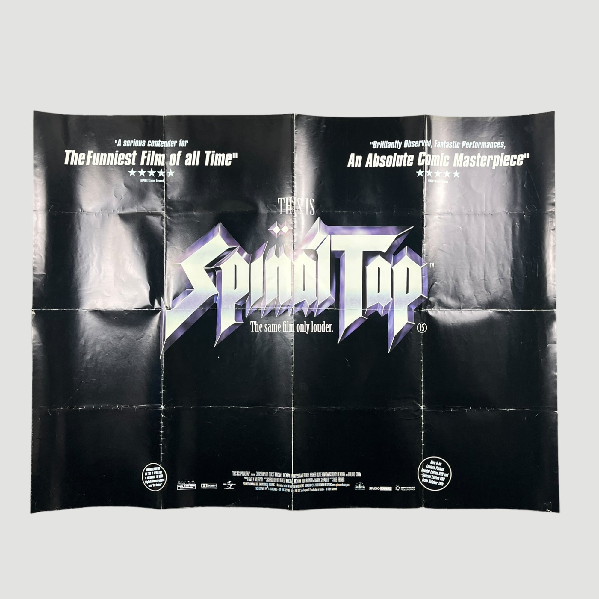 2000 Spinal Tap Re-Release UK Quad Poster