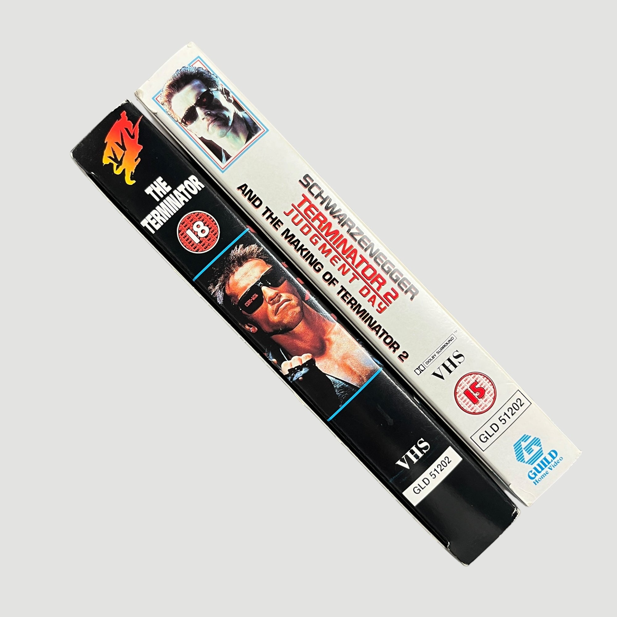 1991 Terminator T2 Metallic Boxset 2xVHS + Booklet