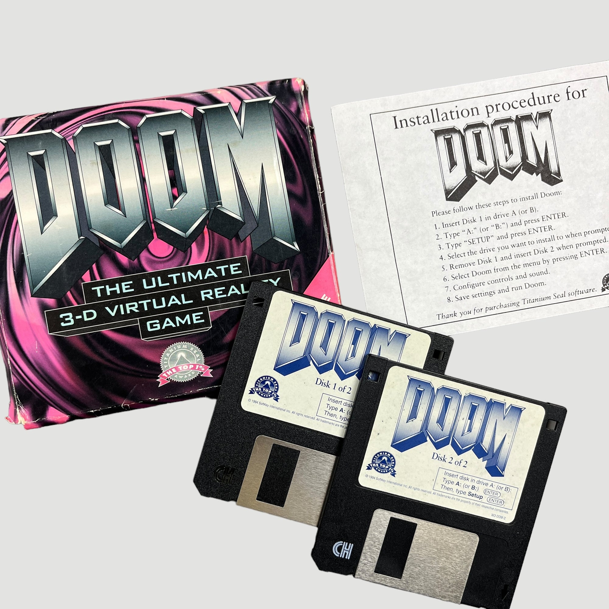 1994 DOOM Shareware (2 x 3.5" Floppy Disc Version)