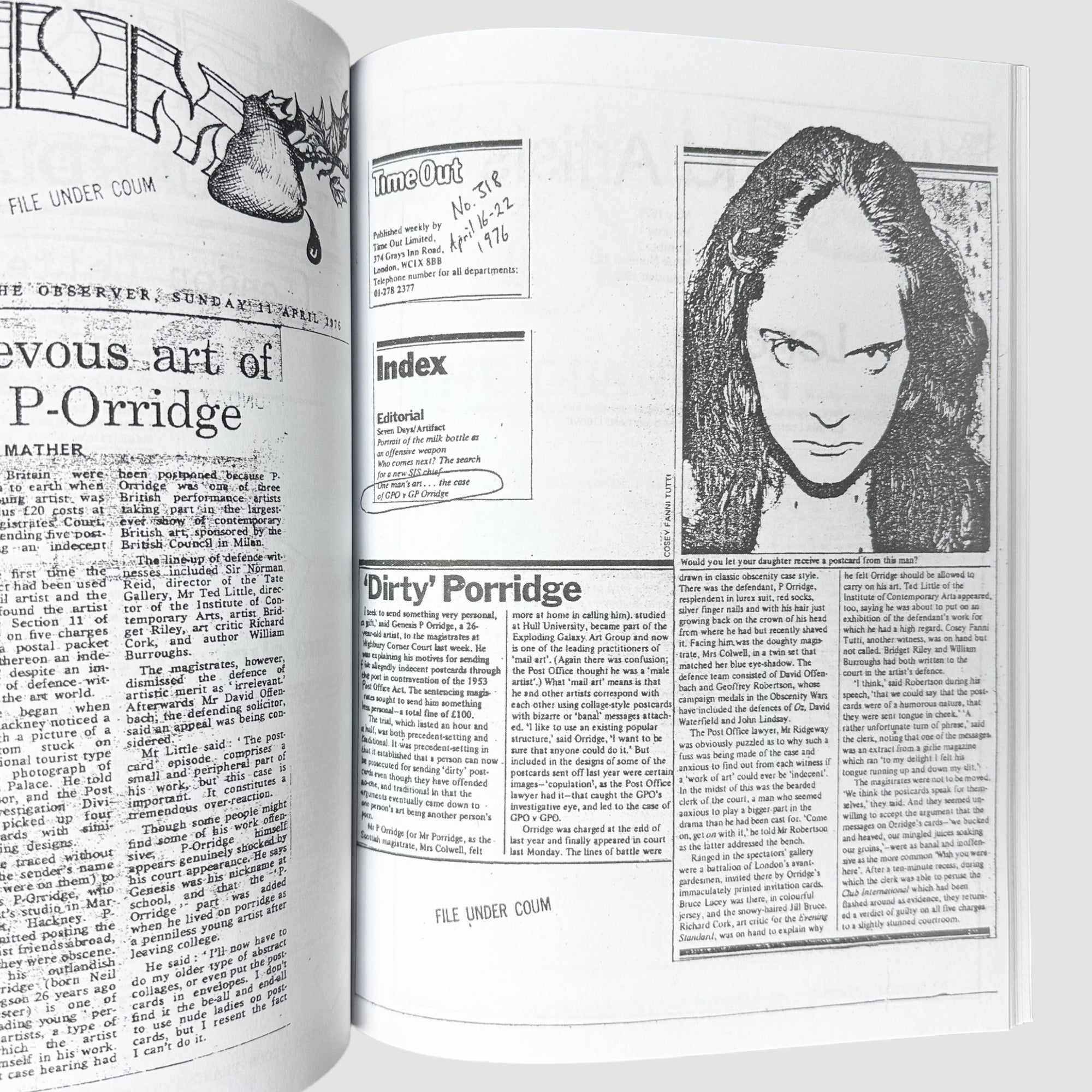 2013 Genesis P-Orridge G.P.O. Vs. G.P-O Mail Action