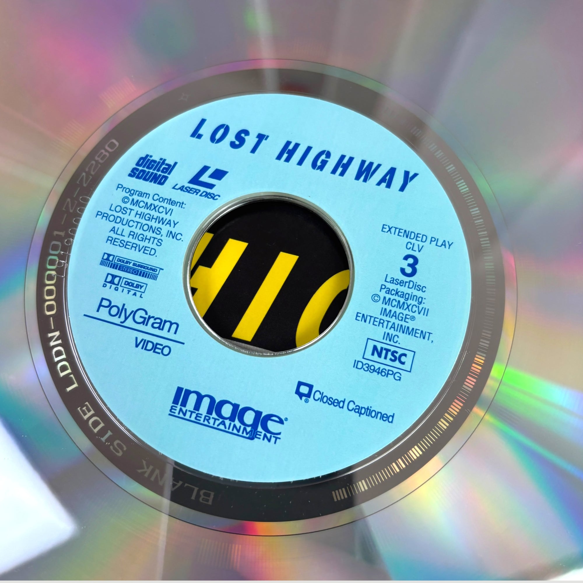 1996 Lost Highway UK Laserdisc