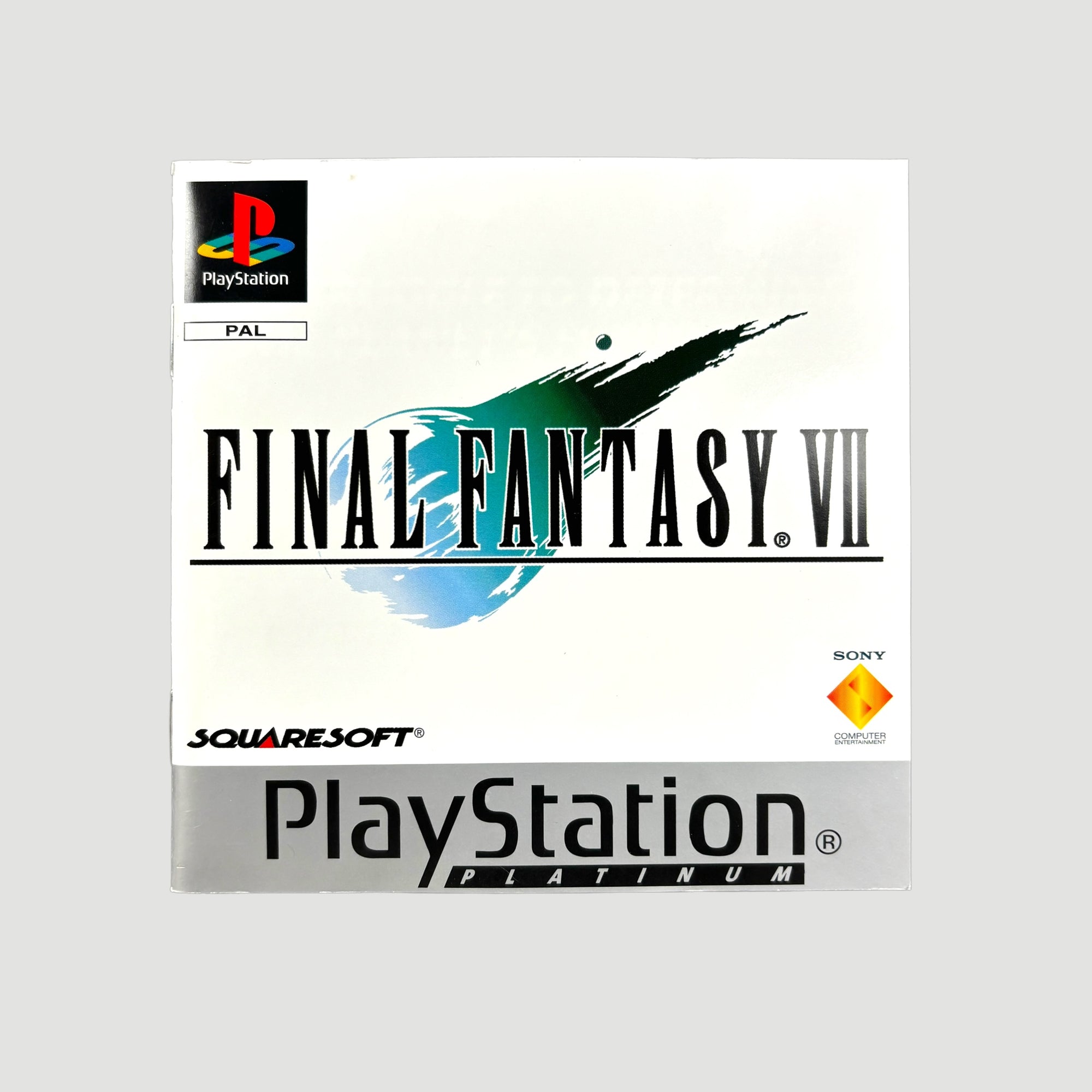 2000 Final Fantasy VII PlayStation 1 Game (Platinum Edition/EU)