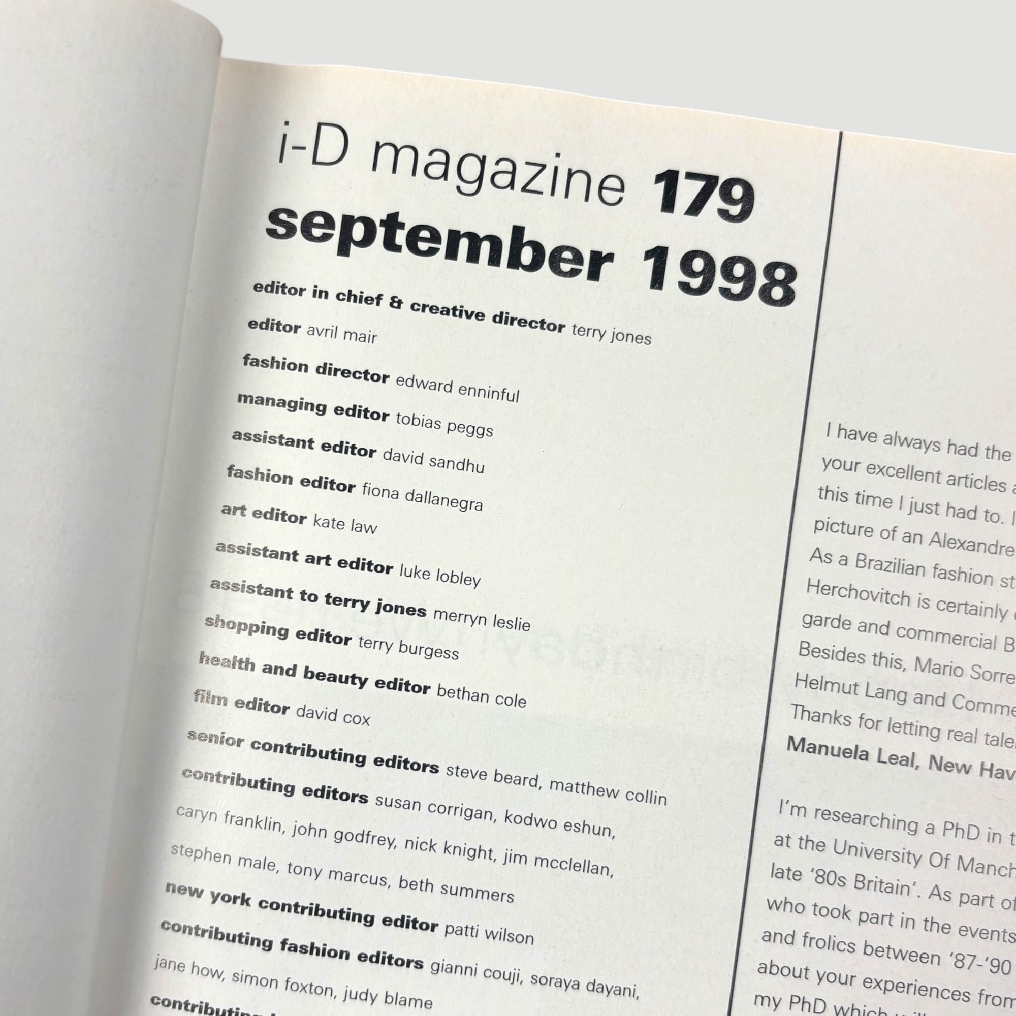 1998 i-D Magazine Devon Aoki Issue