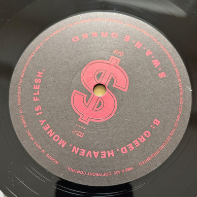 1986 Swans Greed UK 1st Press LP + Insert